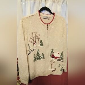 Winter Wonderland Cardigan Sweater - Cream
